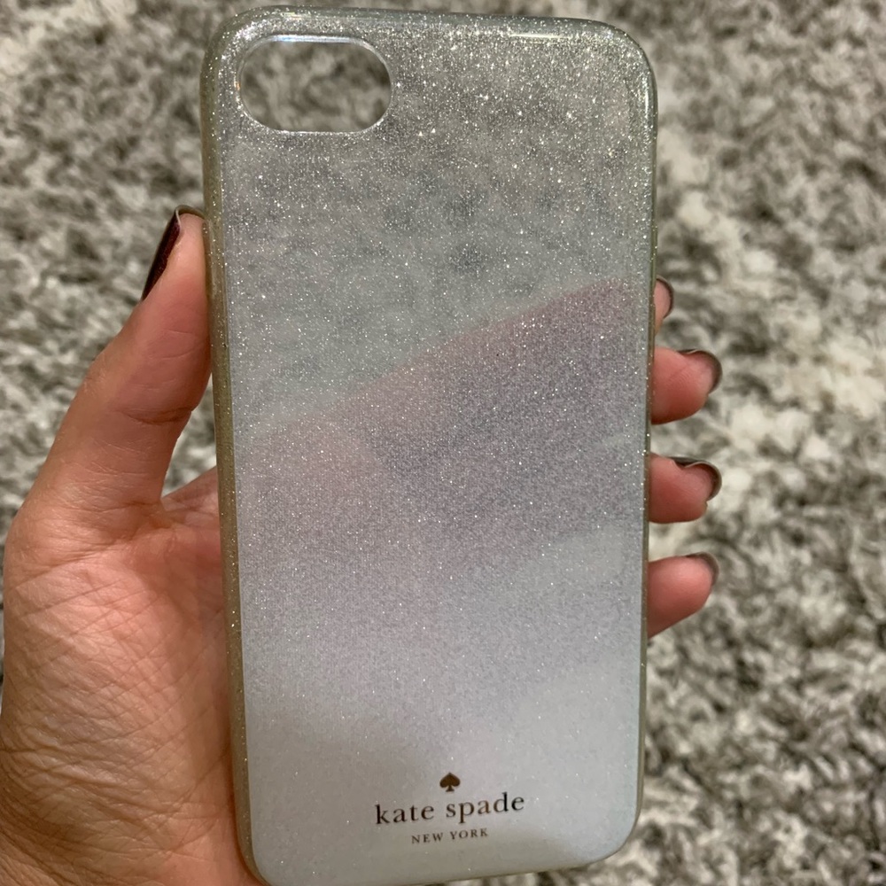 Kate Spade Silver Glitter IPhone 8 case